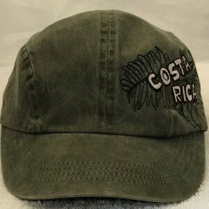 Costa Rica Adjustable Grey Military Style Short Bill Travel Cap